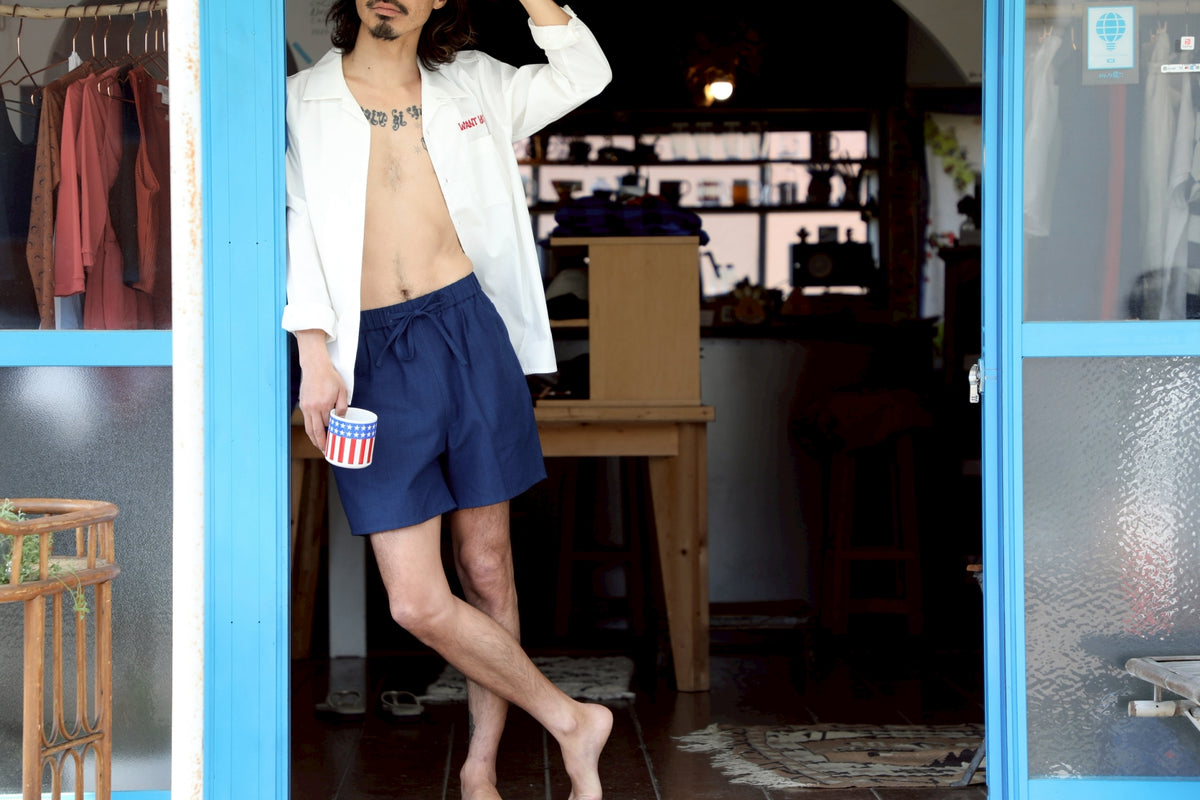 IKI LUCA】冒険と日常を彩る旅する藍染めショートパンツ | JAPAN BLUE