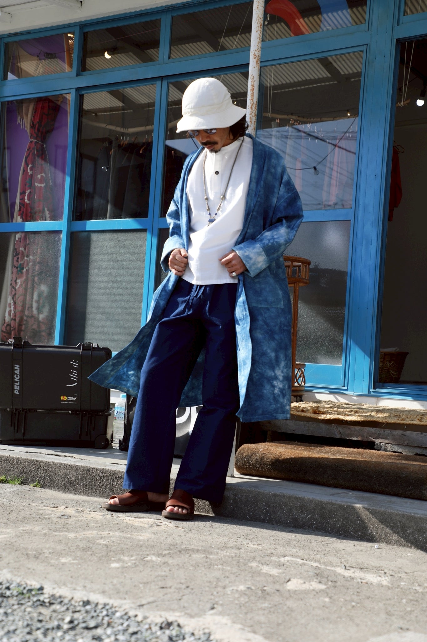 IKI LUCA】旅する天然藍染め羽織り | JAPAN BLUE・久留米絣・日本製