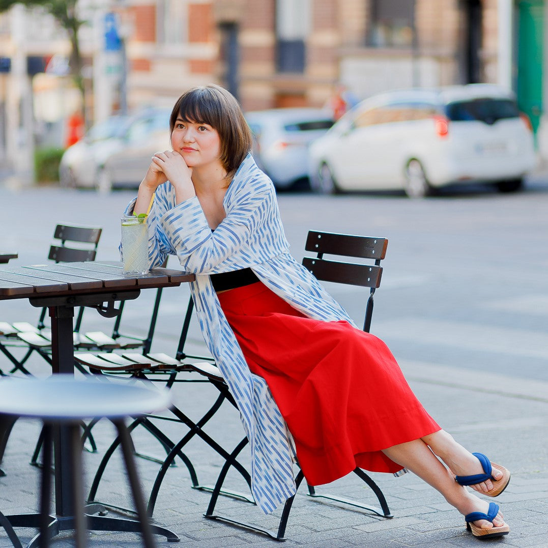 元気をまとう「旅する赤いスカート」艶-TSUYA-SKIRT | RED – IKI LUCA -for your 100 year journey-